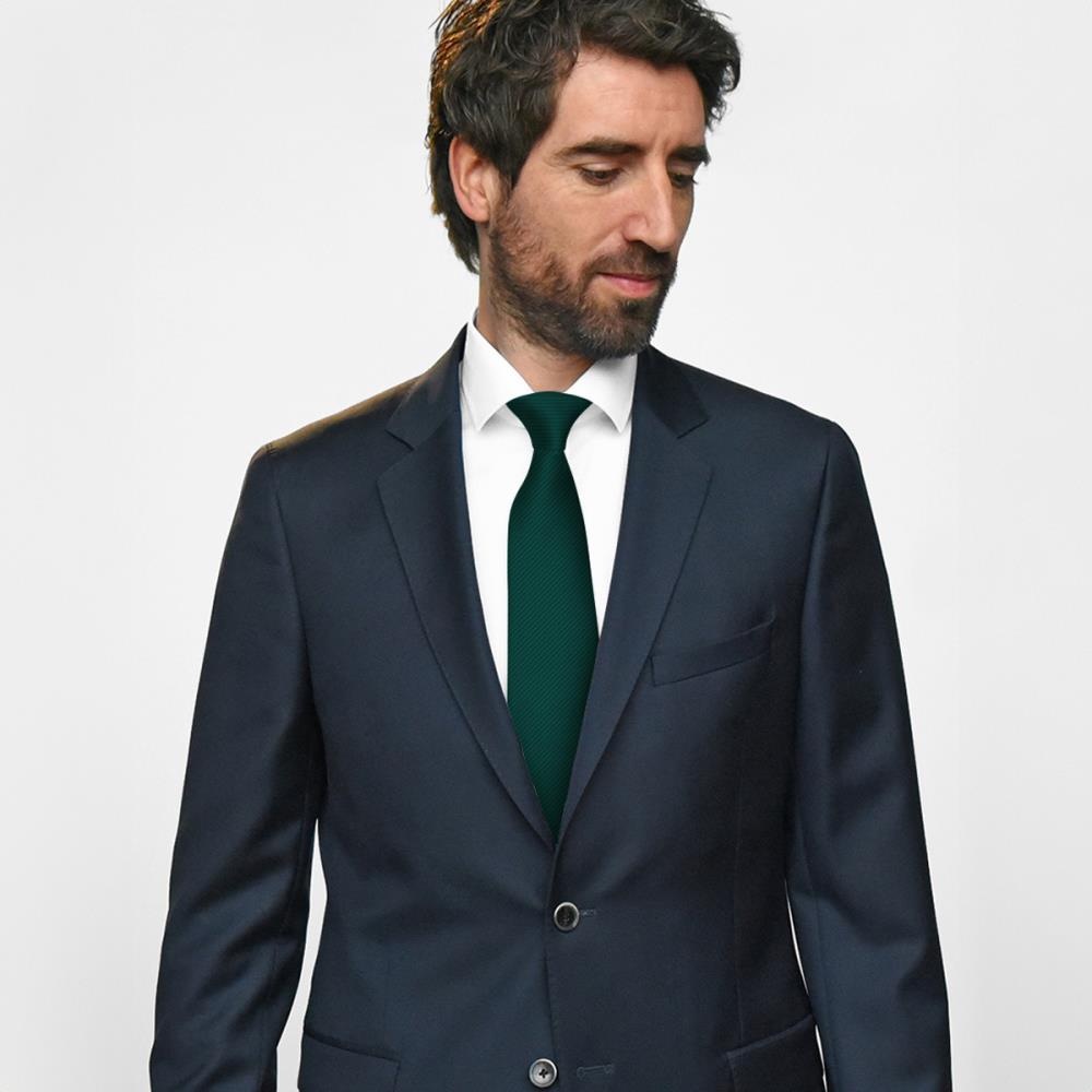 Clip-on tie bottle green repp - 3