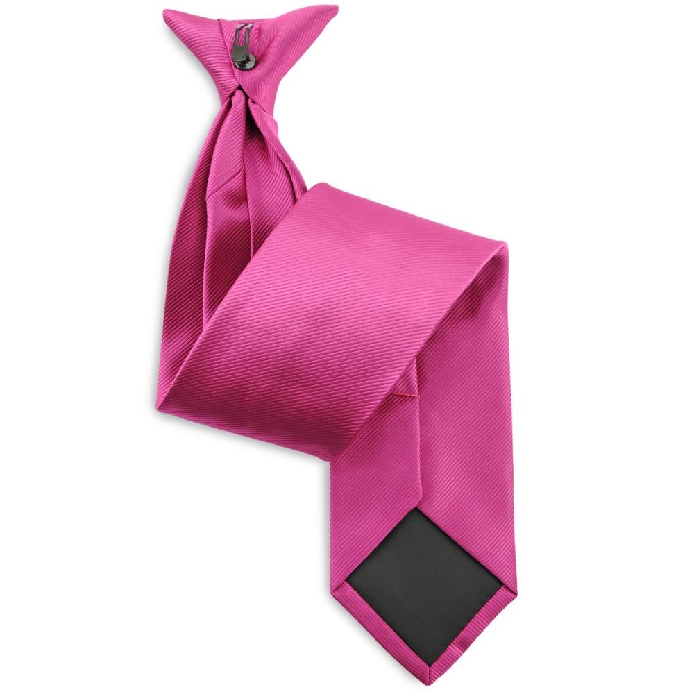 clip-on tie fuchsia repp - 1