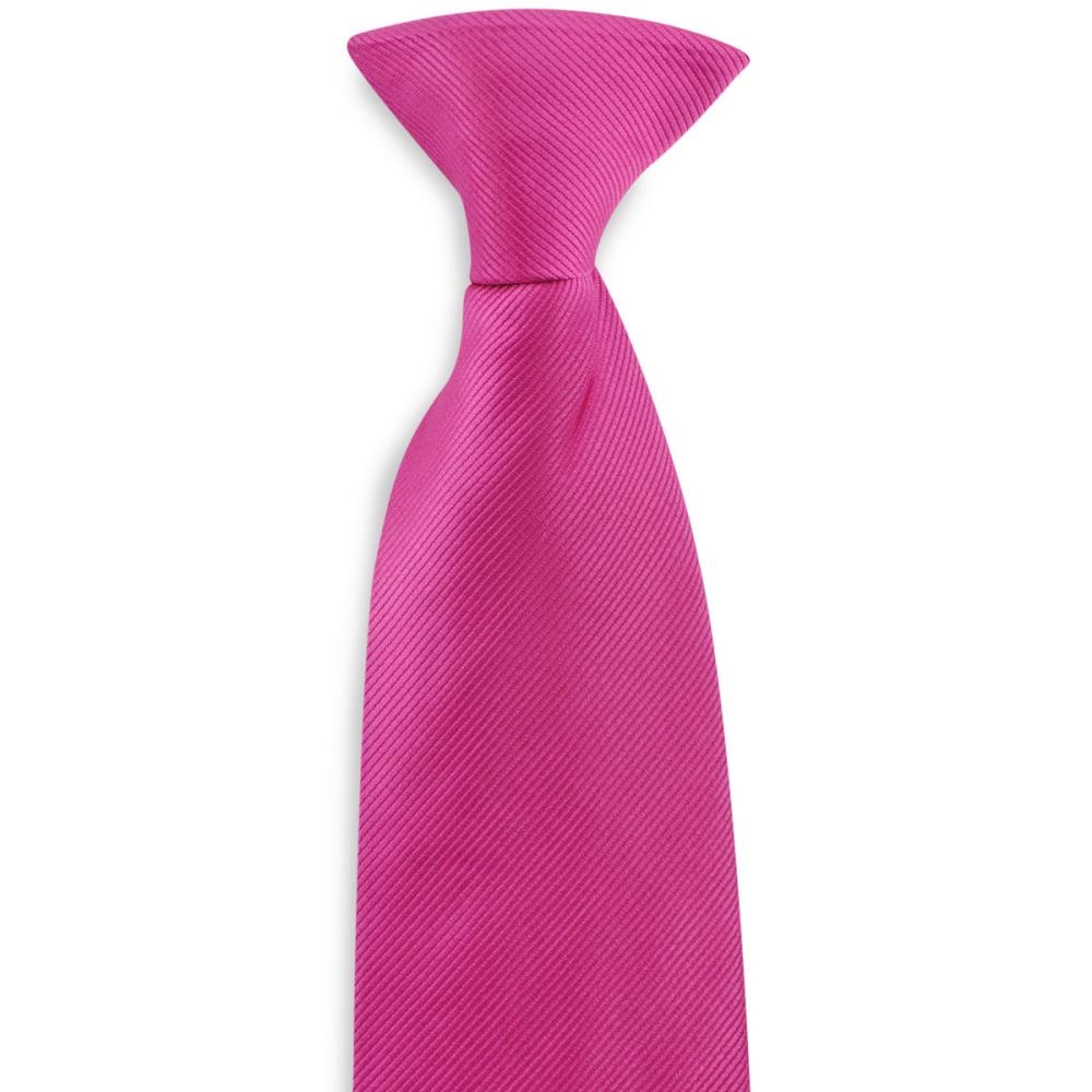 Clip-on tie fuchsia repp - 2