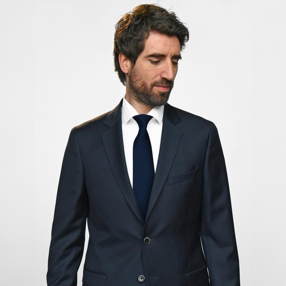 Clip-on tie navy repp - 3