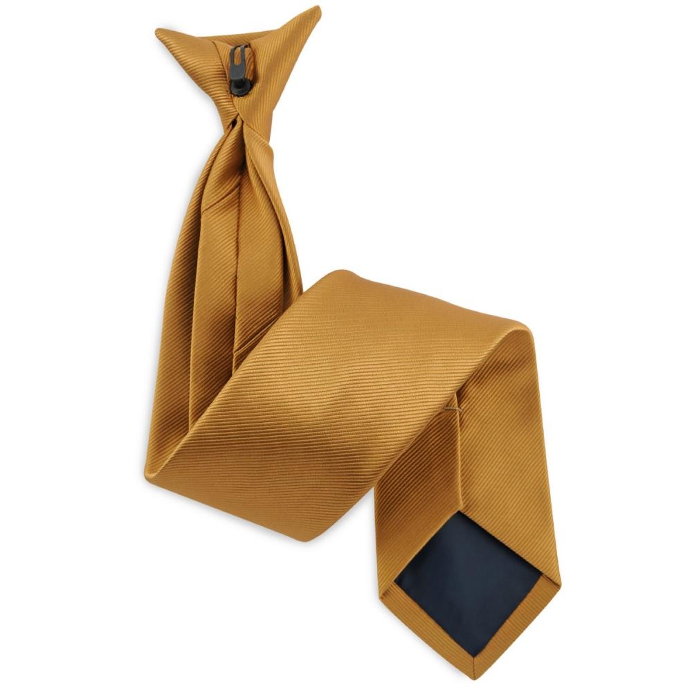 Clip-on tie ochre repp - 1