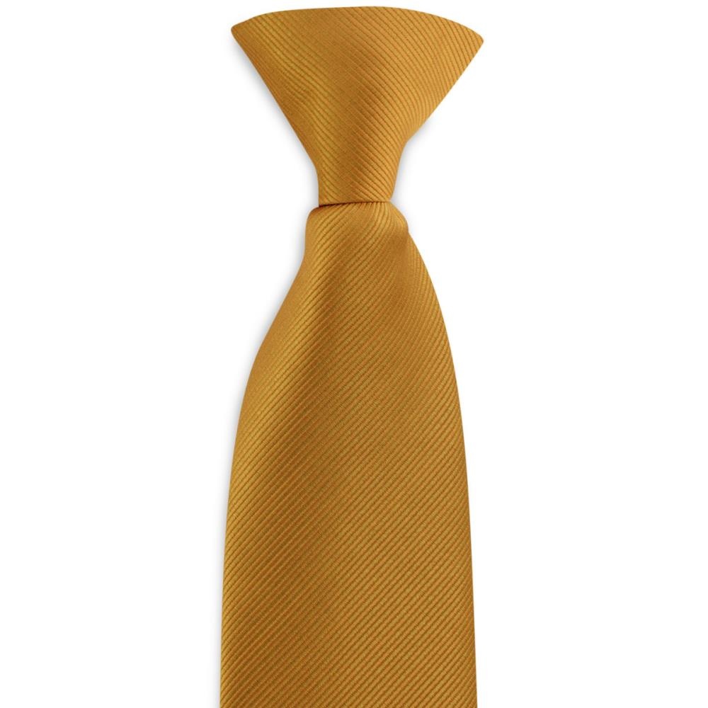 Clip-on tie ochre repp - 2