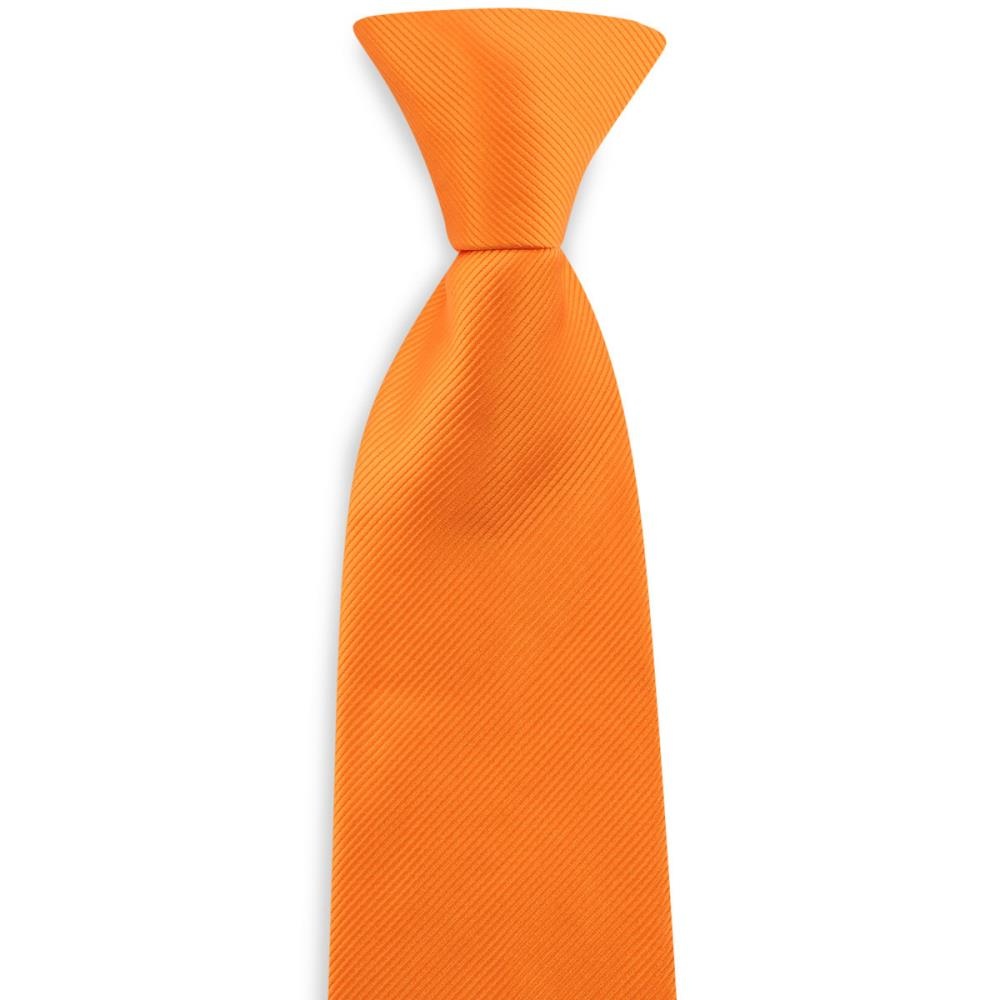 Clip-on tie orange repp - 2