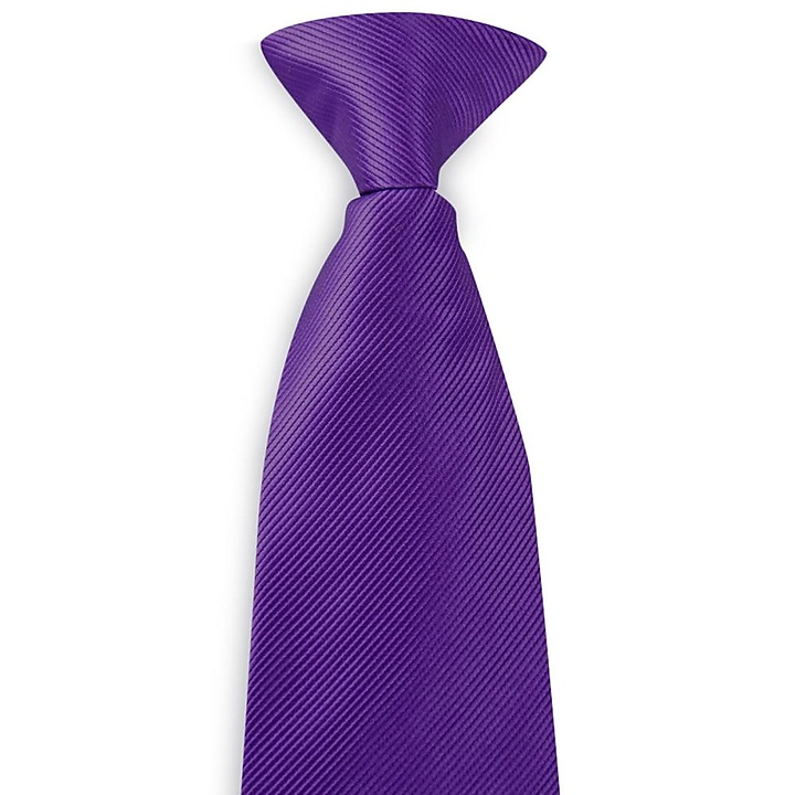 Clip-on tie purple repp