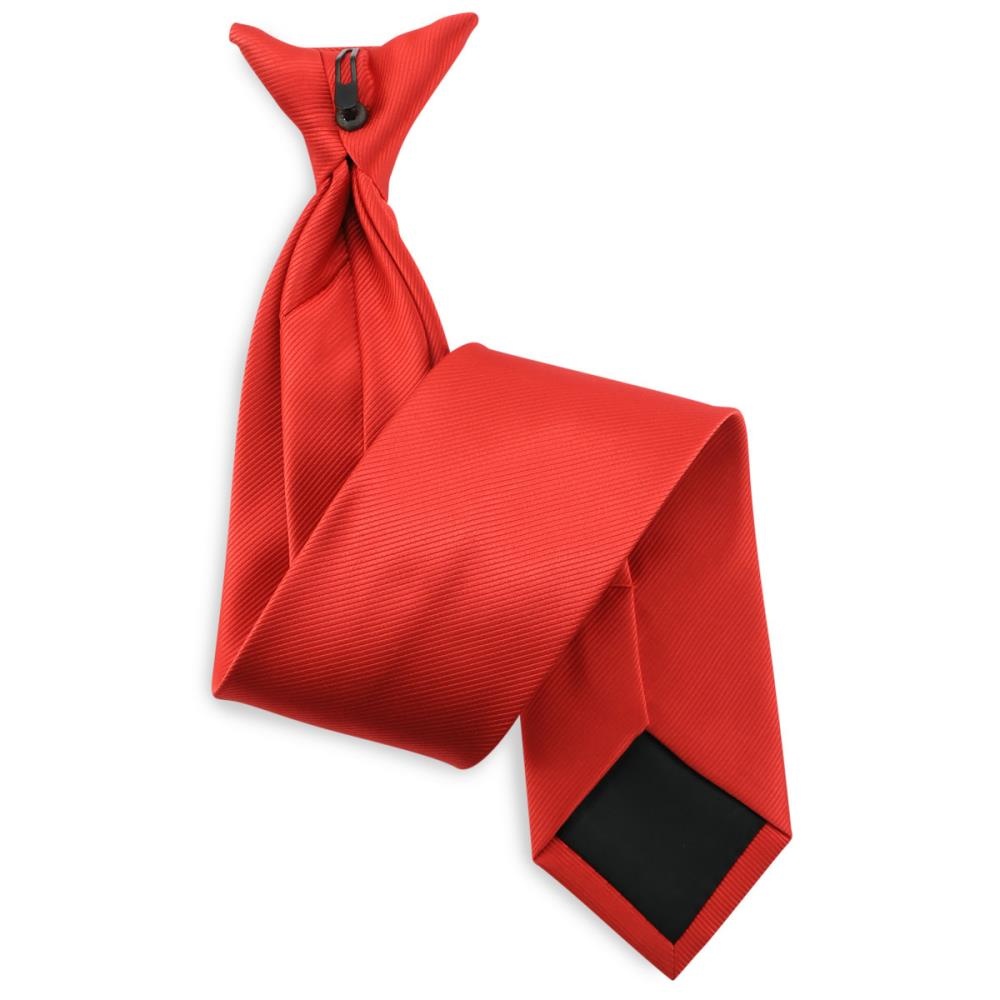 Clip-on tie red repp - 1