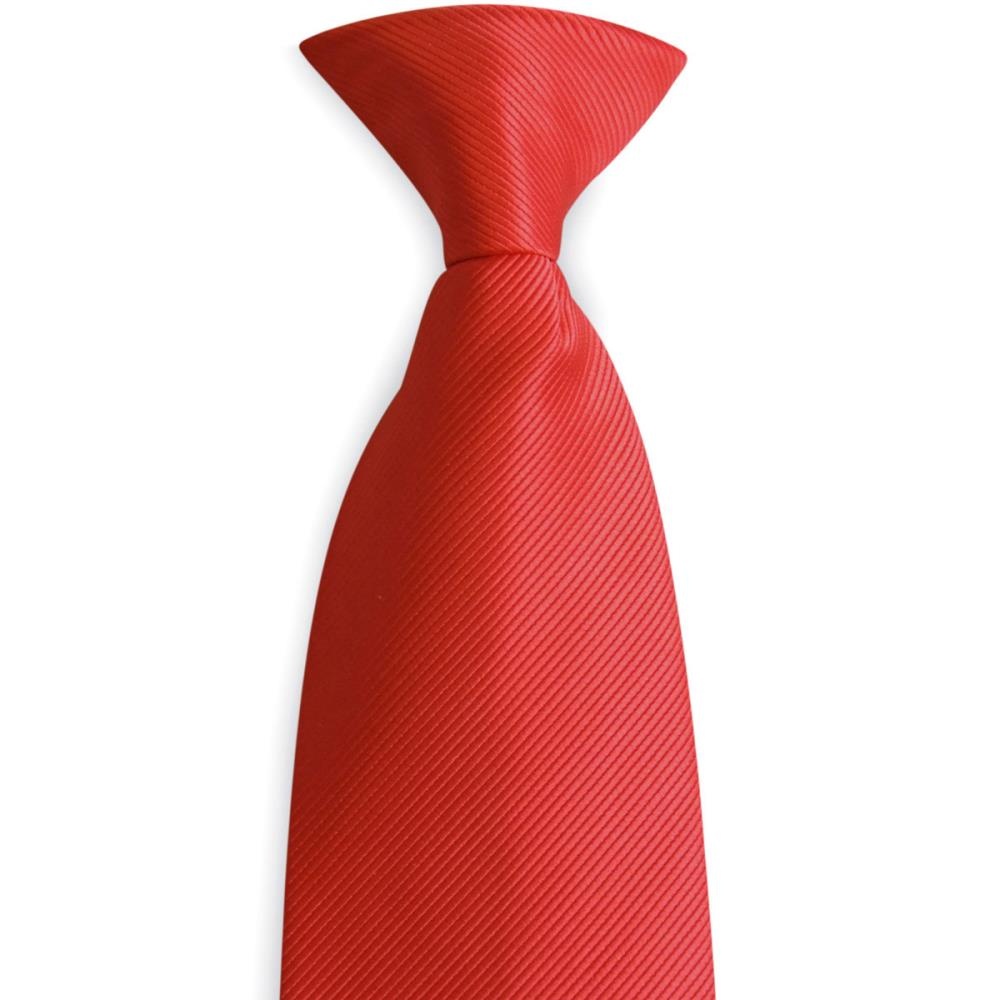 Clip-on tie red repp - 2