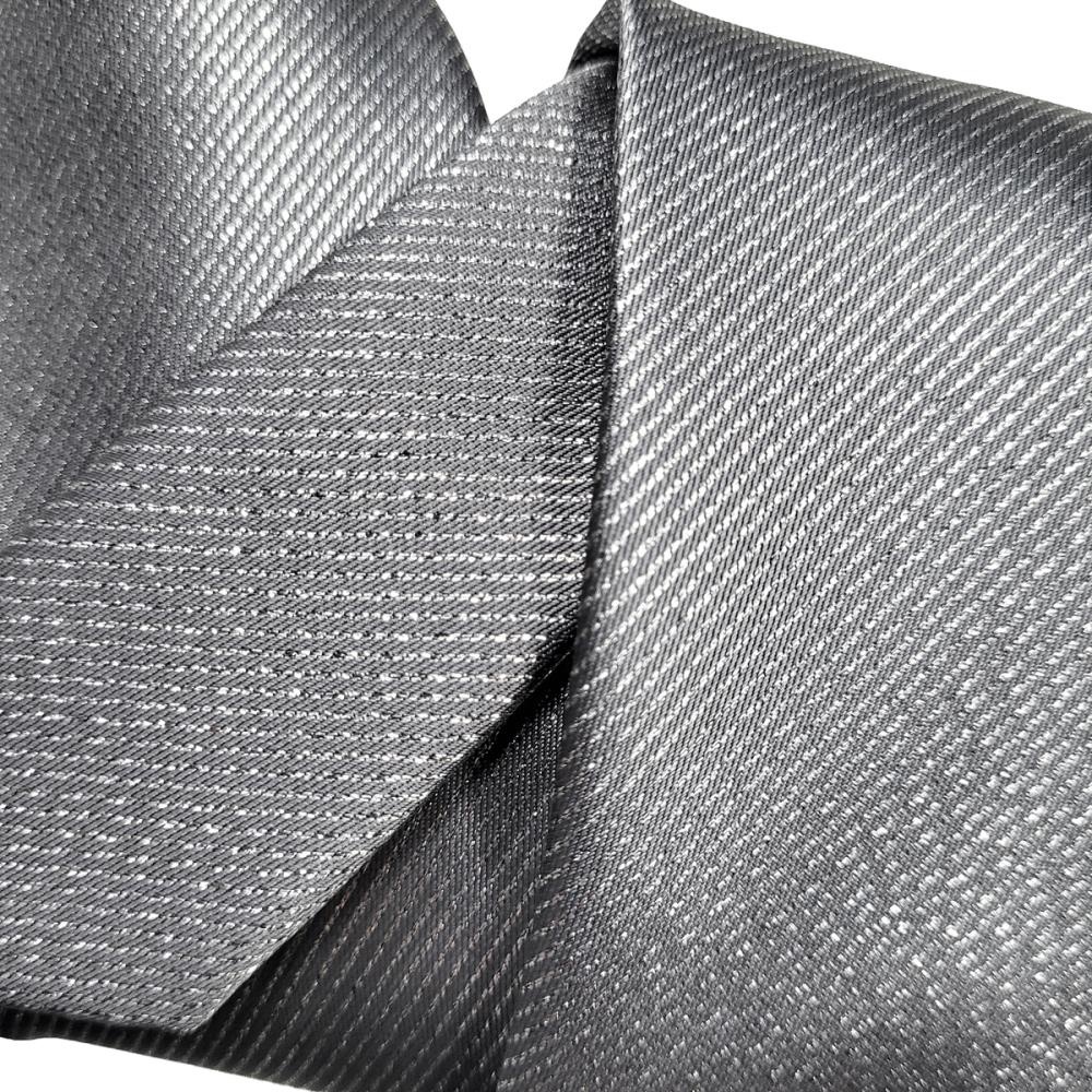clip-on tie silver lurex - 3