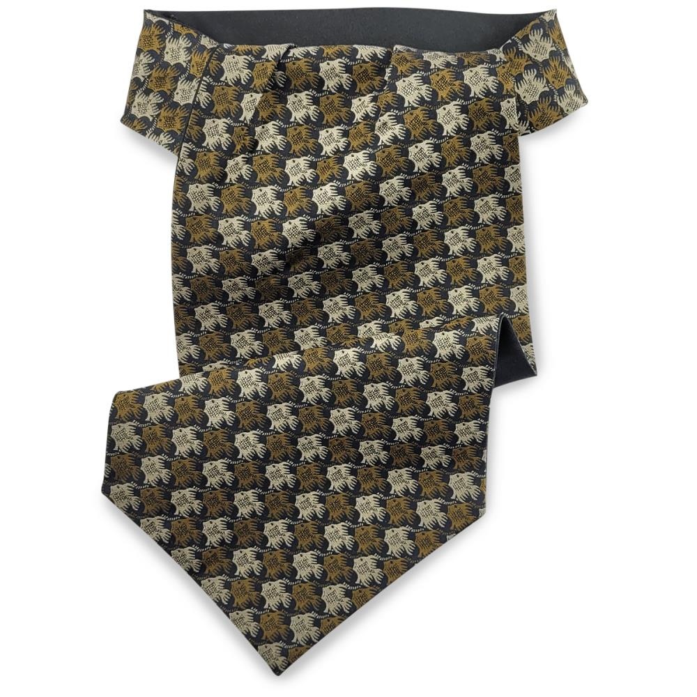 cravat Fish Birds bronze - 1