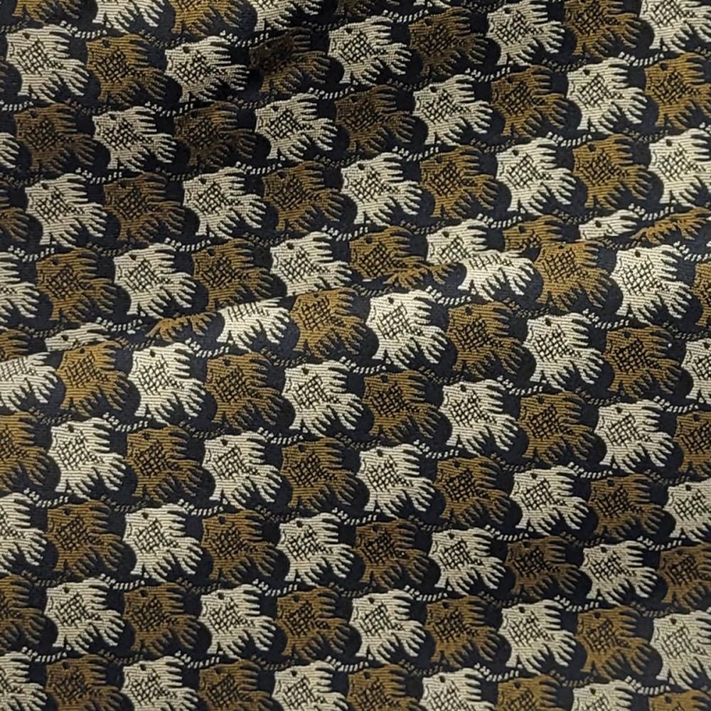cravat Fish Birds bronze - 3