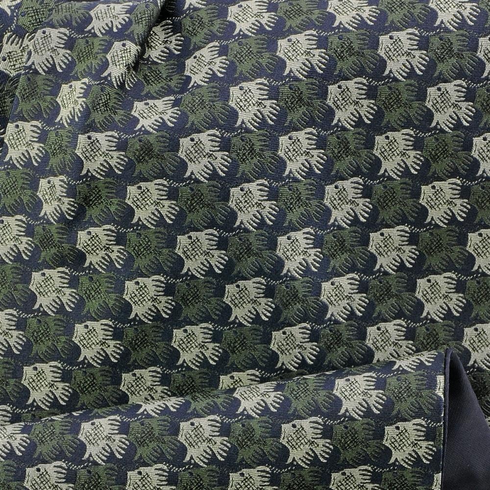 cravat Fish Birds green - 3