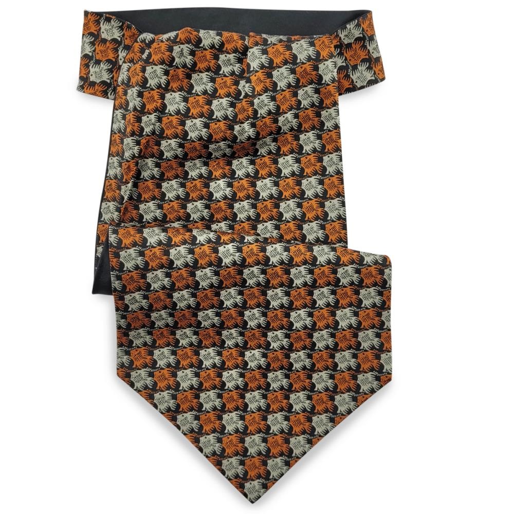 cravat Fish Birds orange - 1