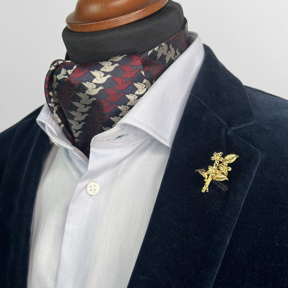 cravat Fish-Dove red - 2