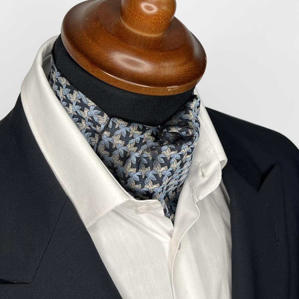 cravat Love Birds blue - 2