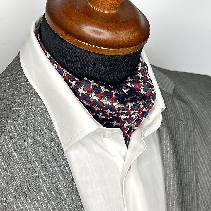cravat Love Birds red