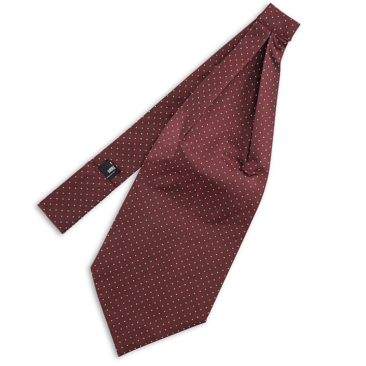 cravat Mayfair Dots Burgundy