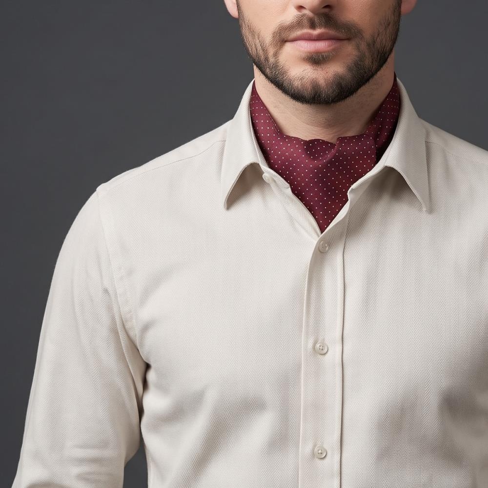 cravat Mayfair Dots Burgundy - 2