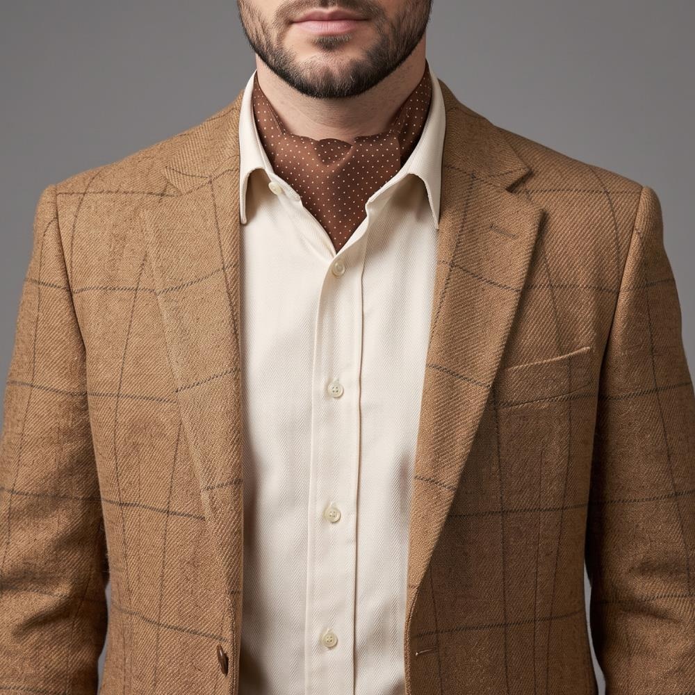 cravat Mayfair Dots Rust - 1