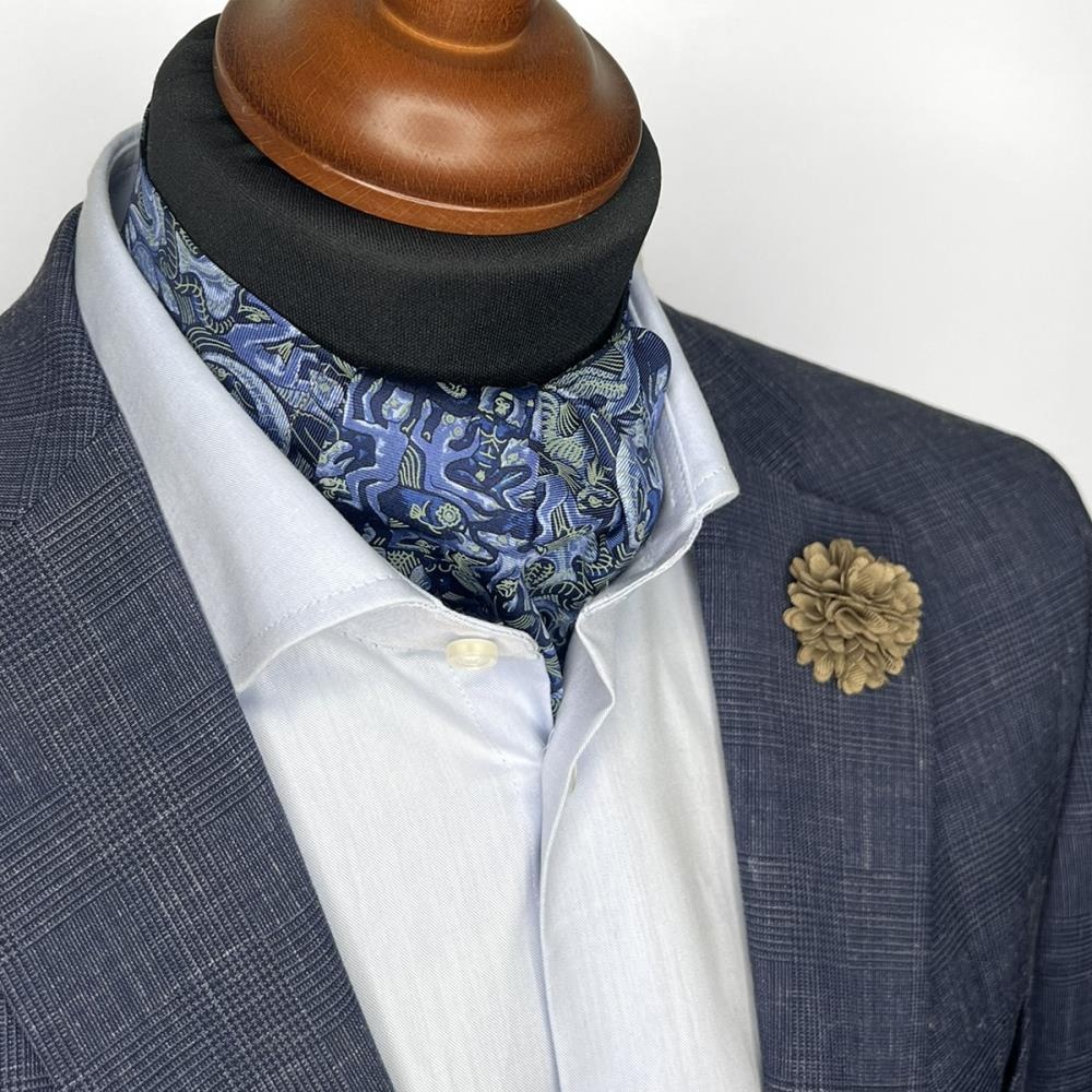cravat Mosaic blue - 2