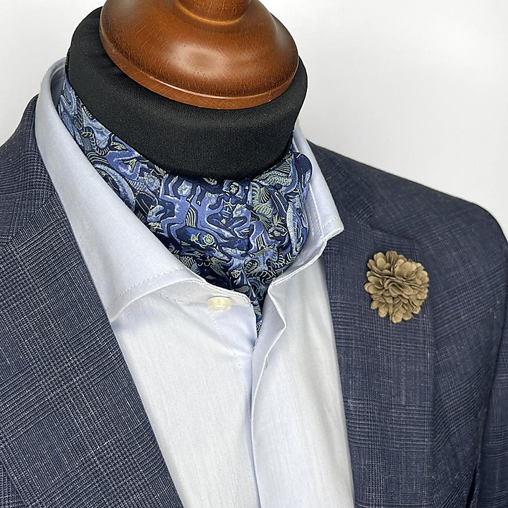 cravat Mosaic blue