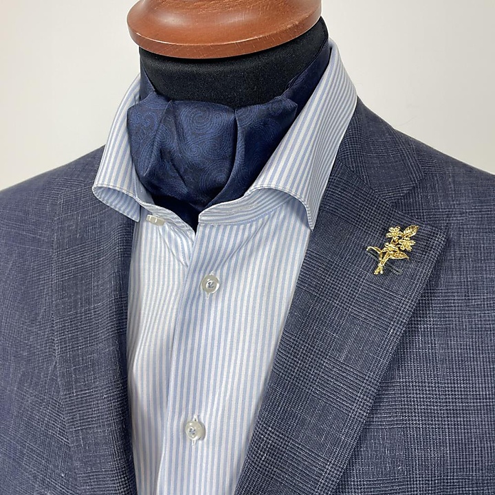 Cravat Paisley Nuance blue