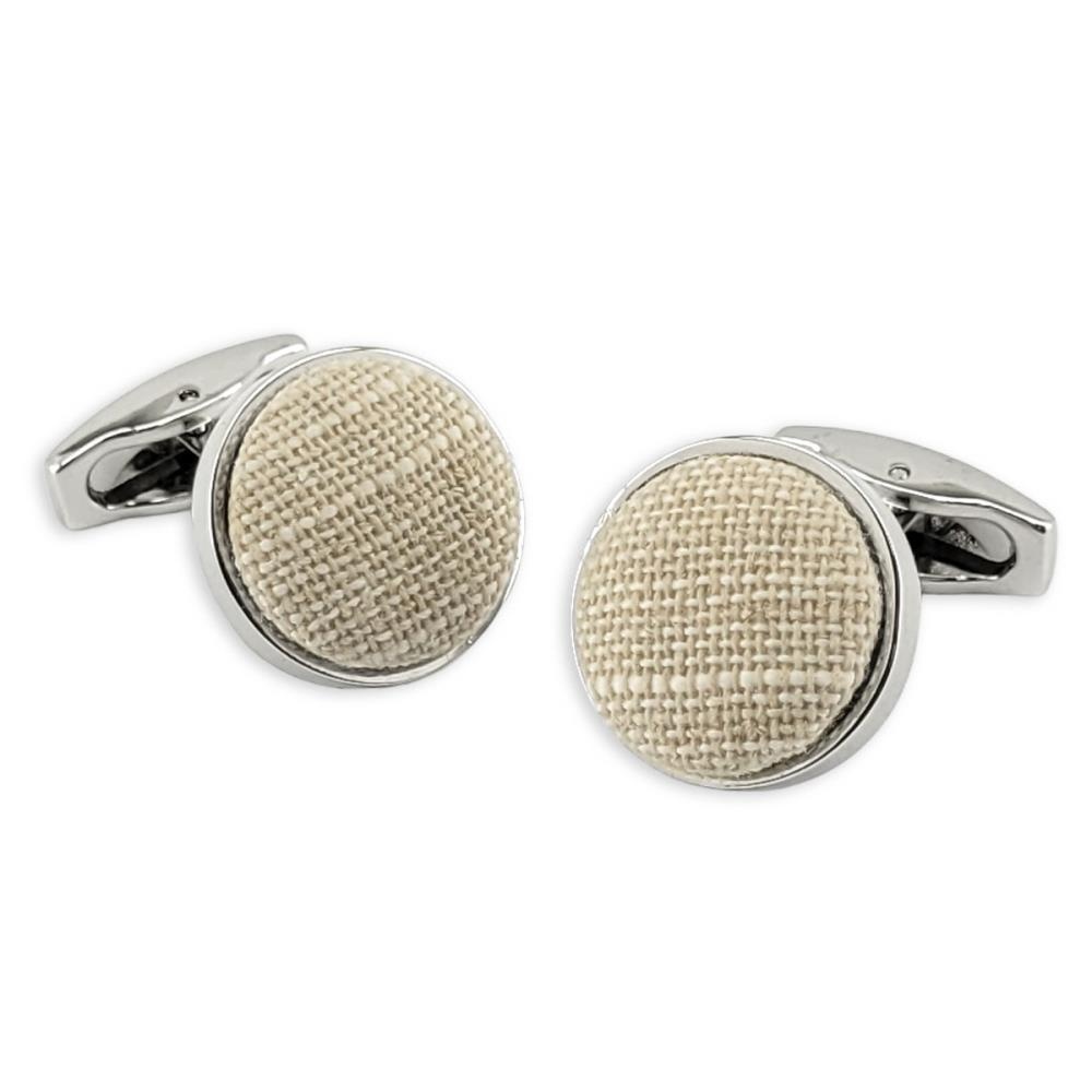 cuff links Linen Love Beige - 1
