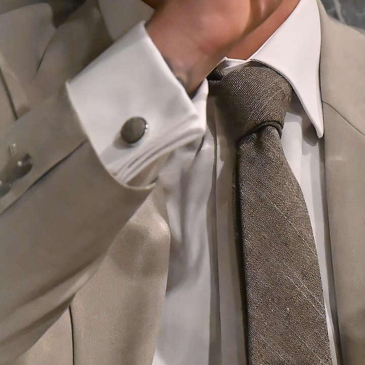 cuff links Linen Love Brown