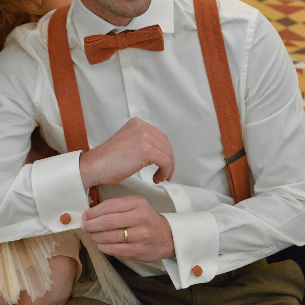 cuff links Pastel Promise Terra - 1