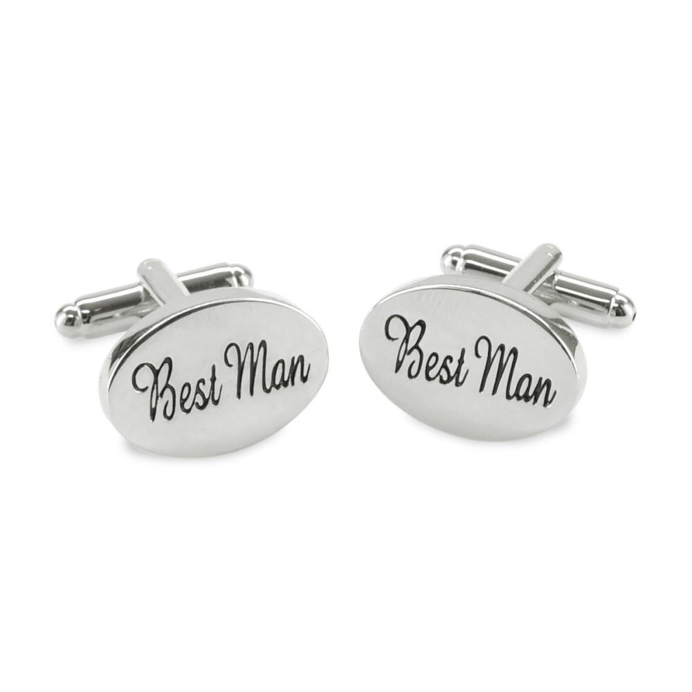 Cufflinks Circle Best Man - 1