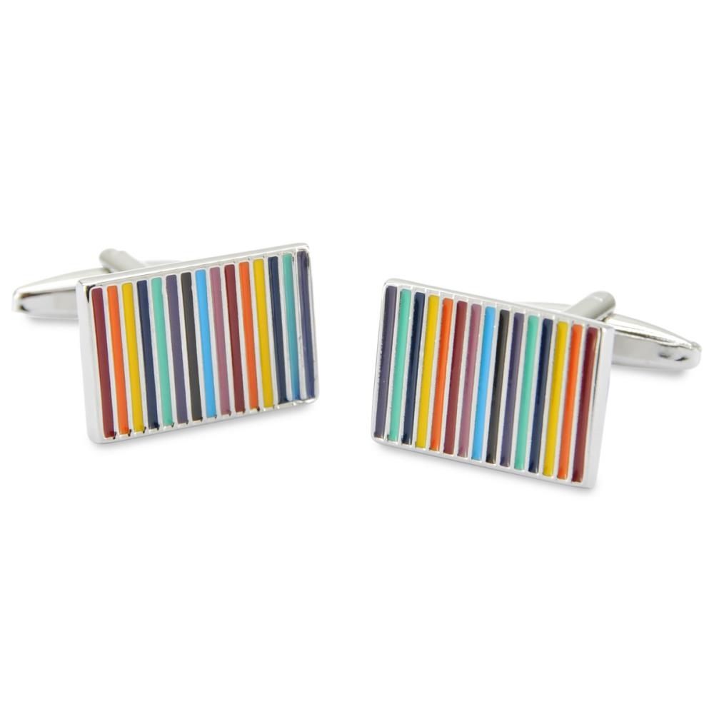 Cufflinks colored stripes - 1