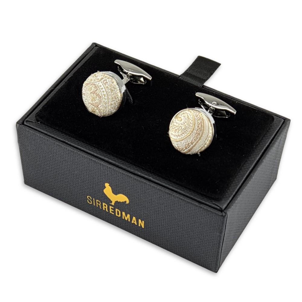 cufflinks Eternal Paisley Beige - 2