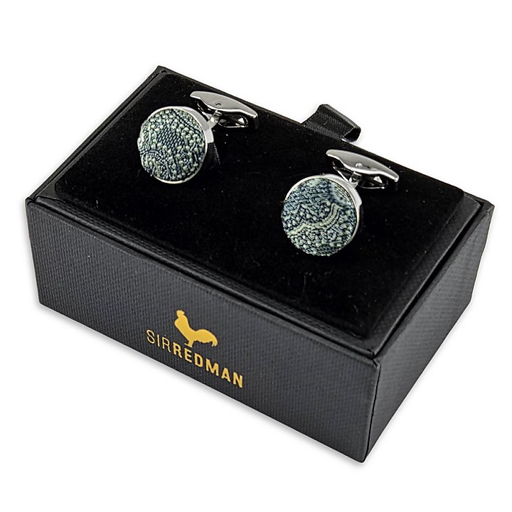 cufflinks Eternal Paisley Green