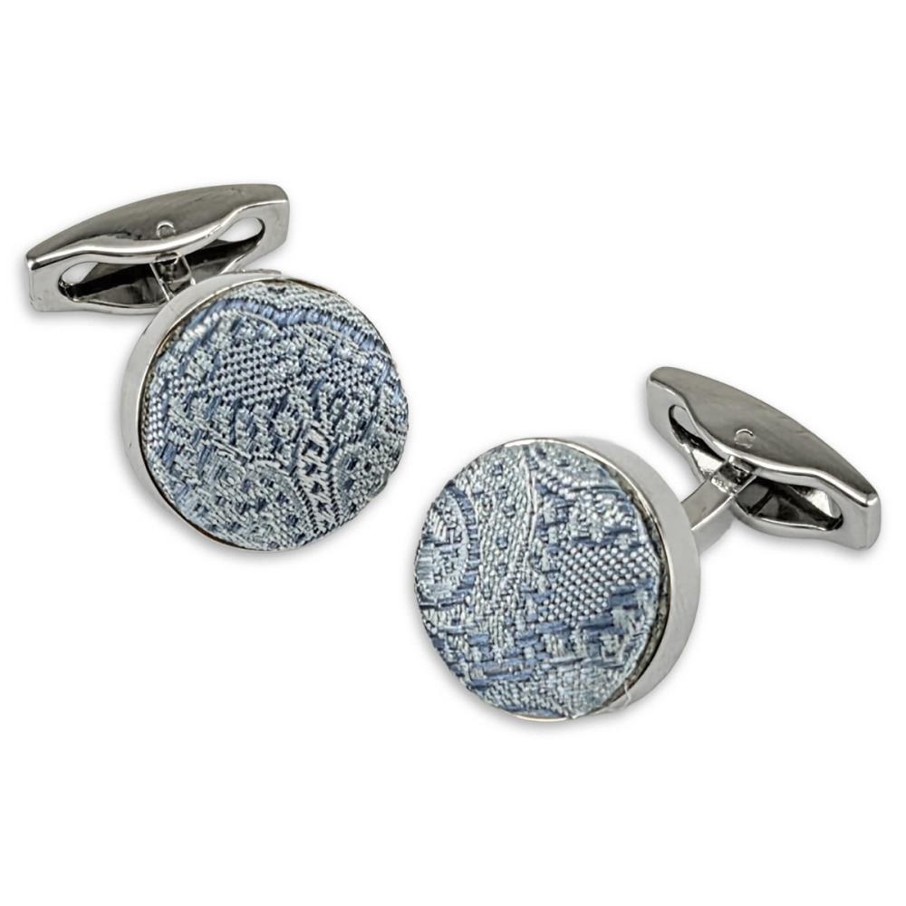 cufflinks Eternal Paisley Light Blue - 1