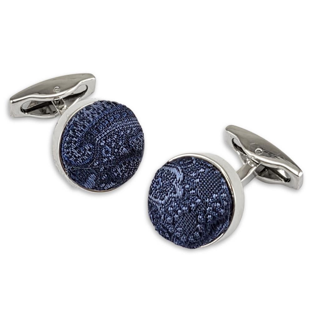 cufflinks Eternal Paisley Navy - 1