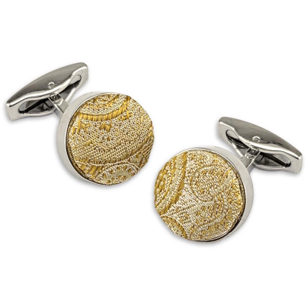cufflinks Eternal Paisley Yellow - 1