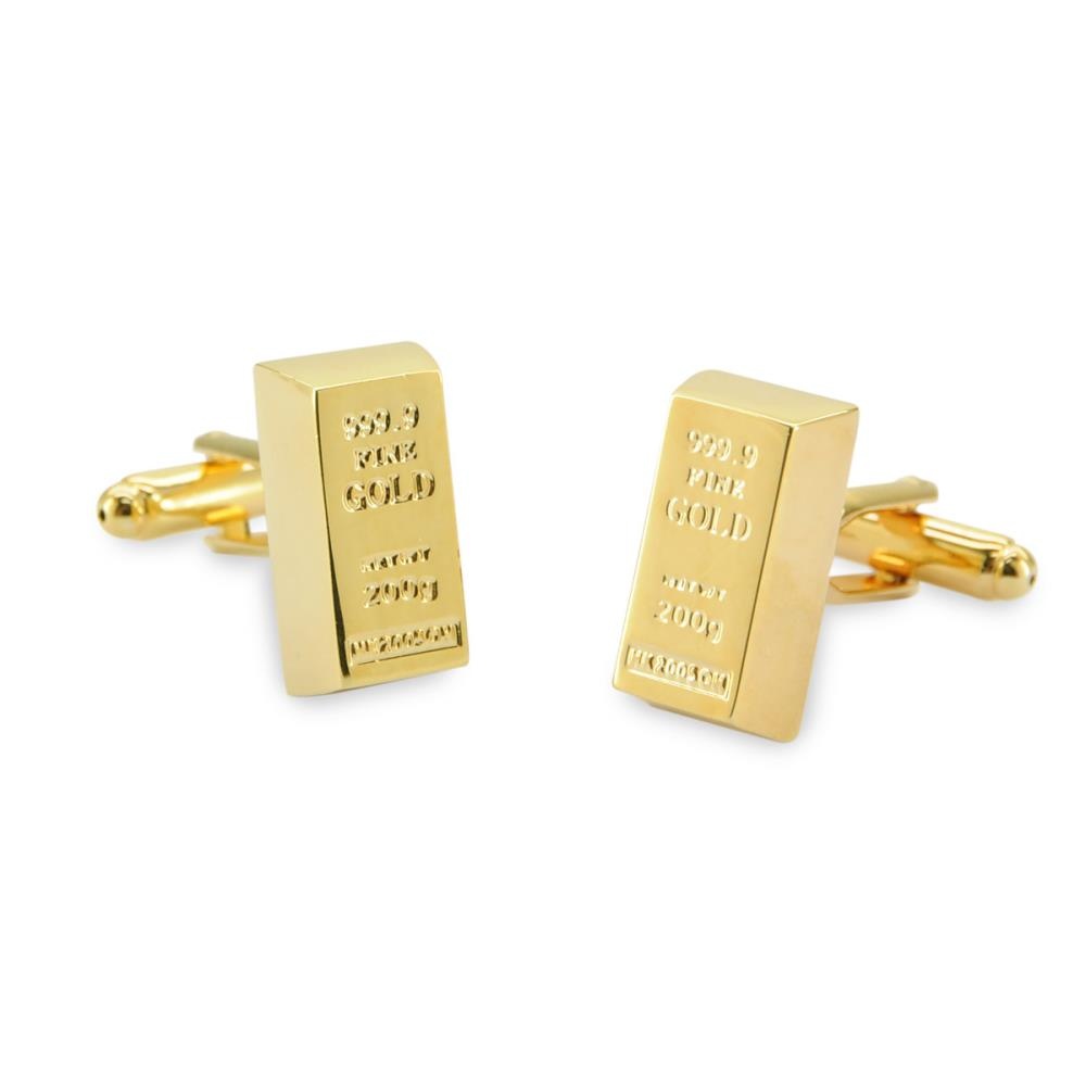 Cufflinks Gold Brick - 1