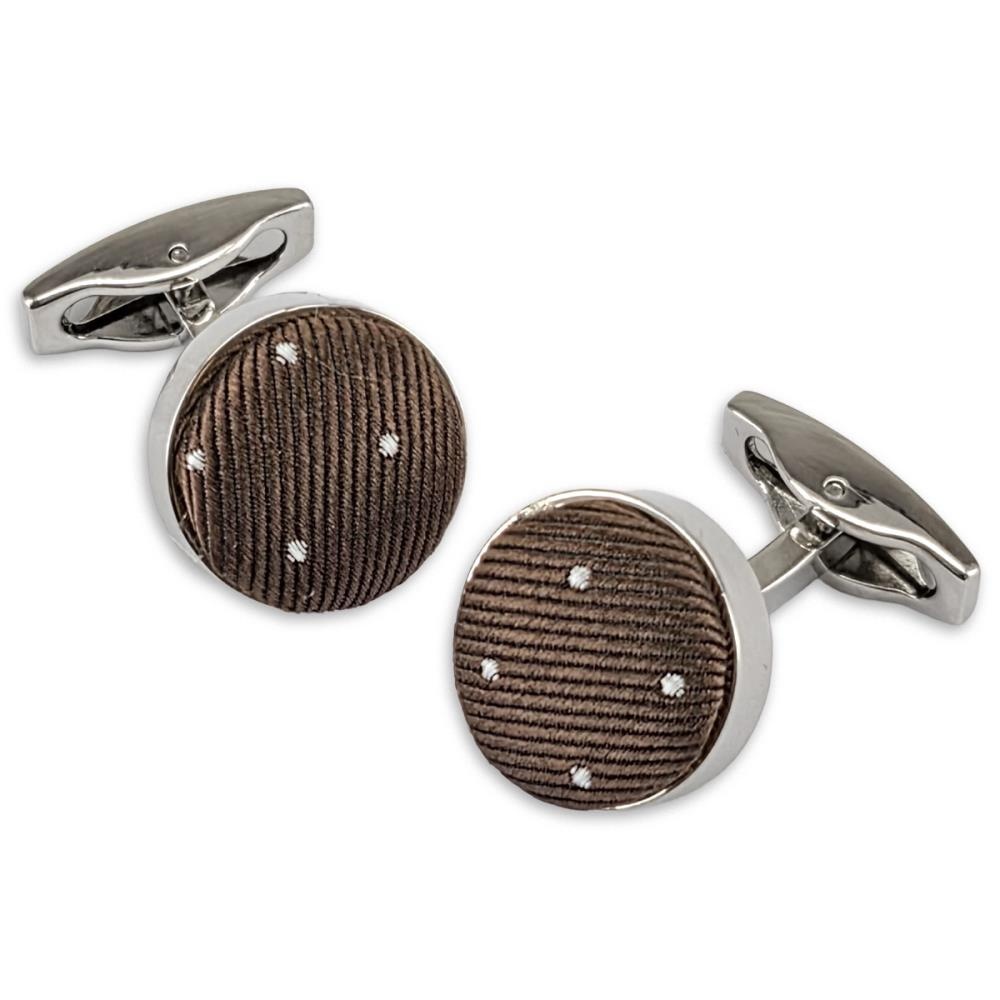 cufflinks Mayfair Dots Brown - 1