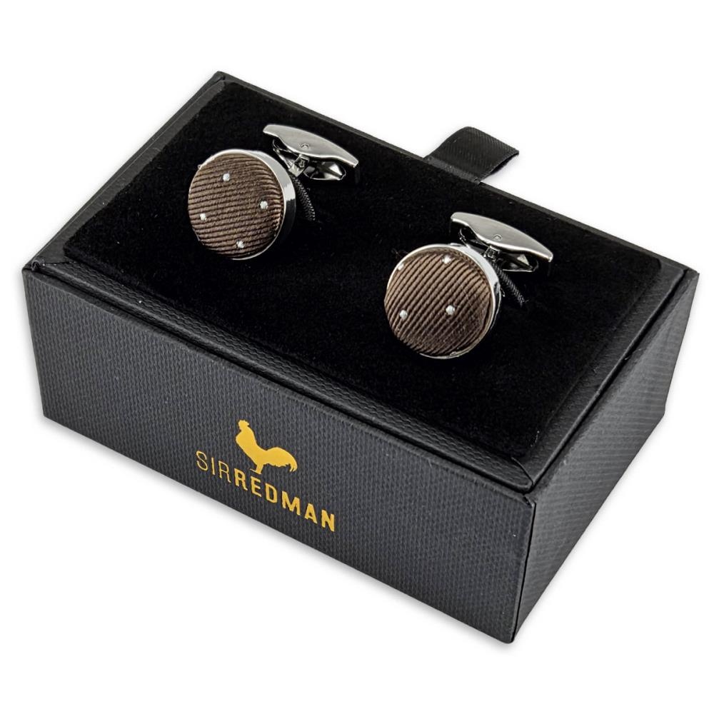 cufflinks Mayfair Dots Brown - 2