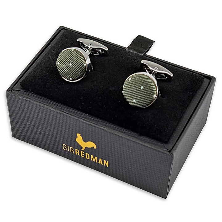 cufflinks Mayfair Dots Green