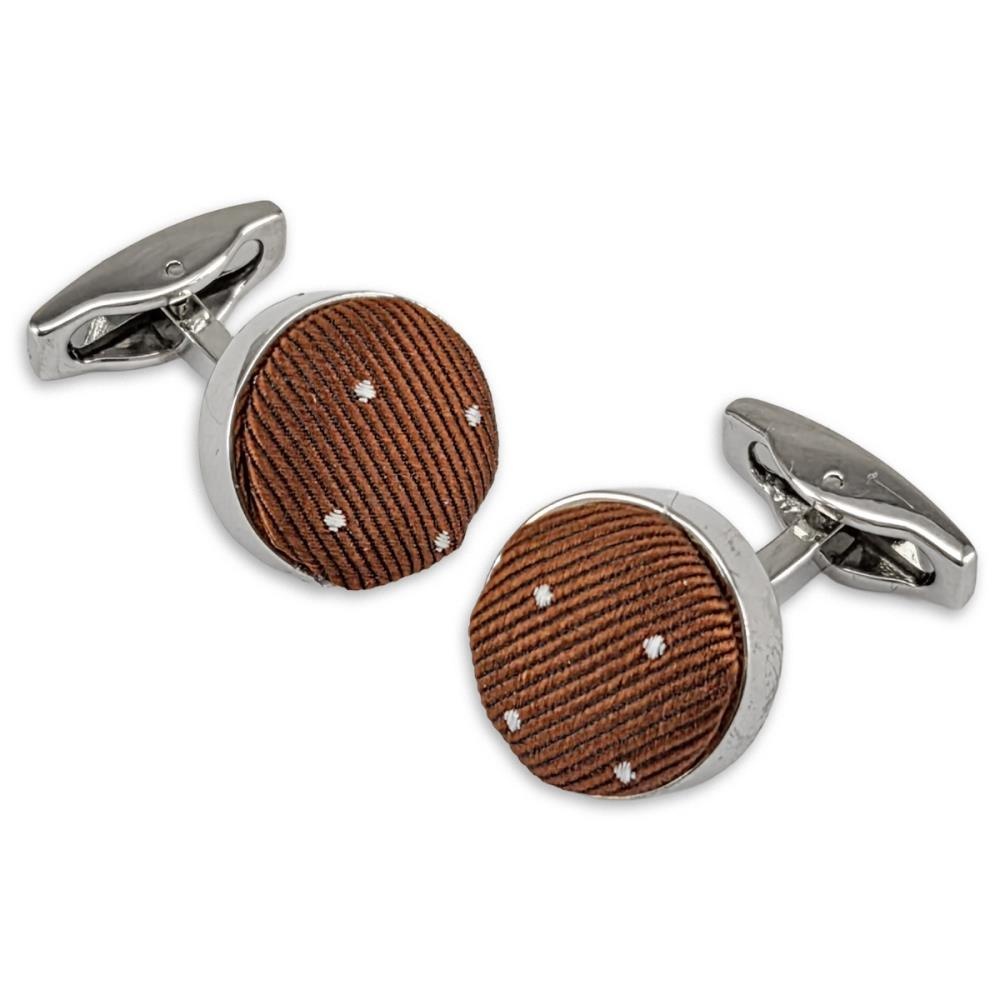 cufflinks Mayfair Dots Rust - 1