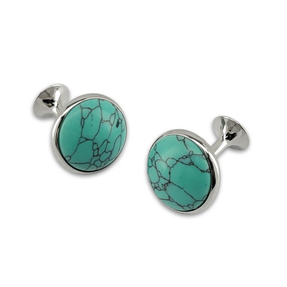 cufflinks Western turquoise - 1