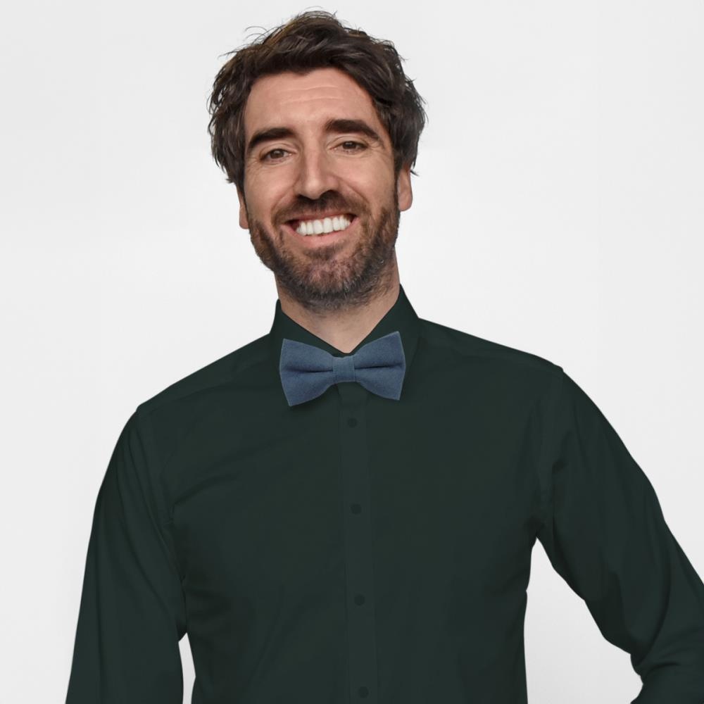 denim blue bow tie Soft Touch - 2