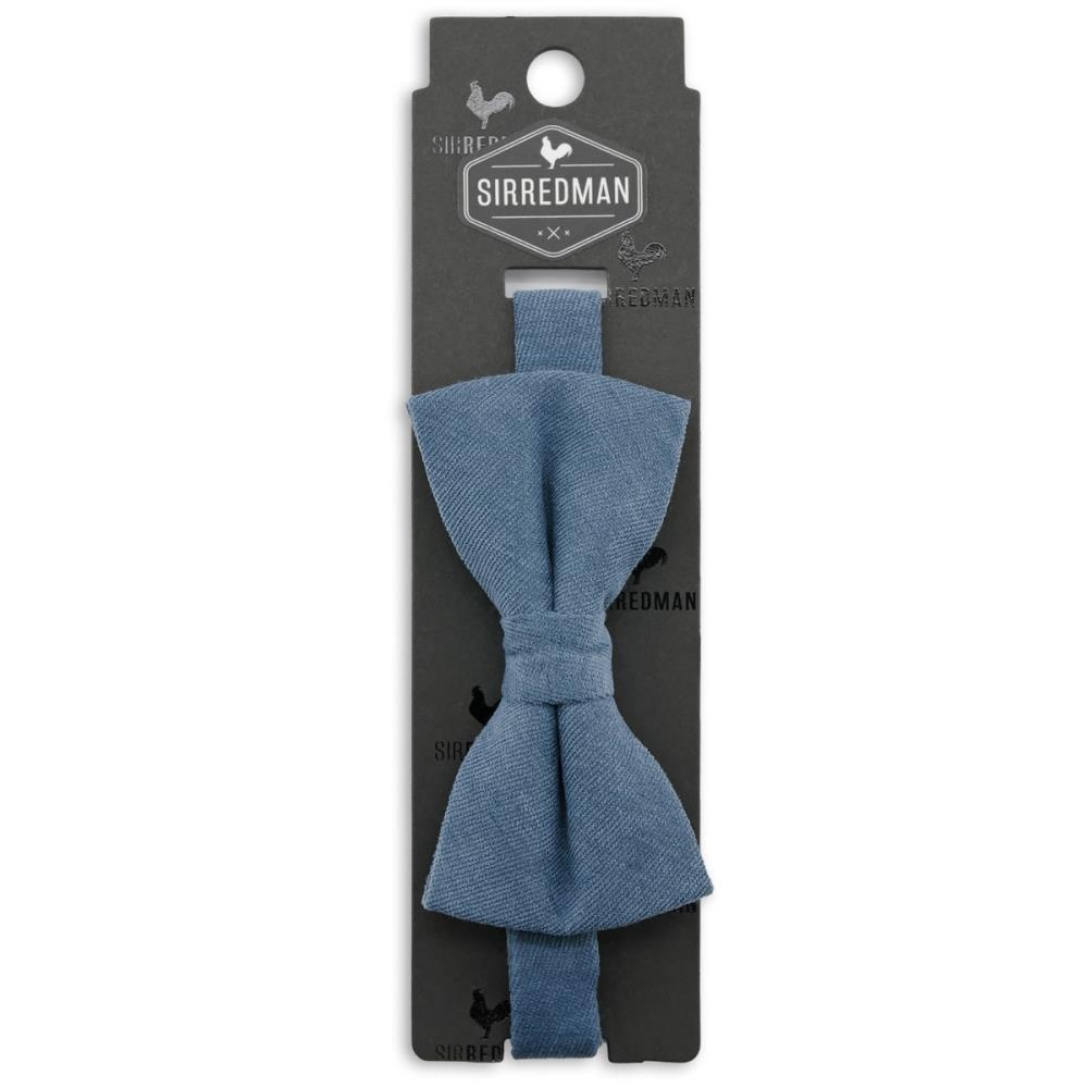 denim blue bow tie Soft Touch - 3