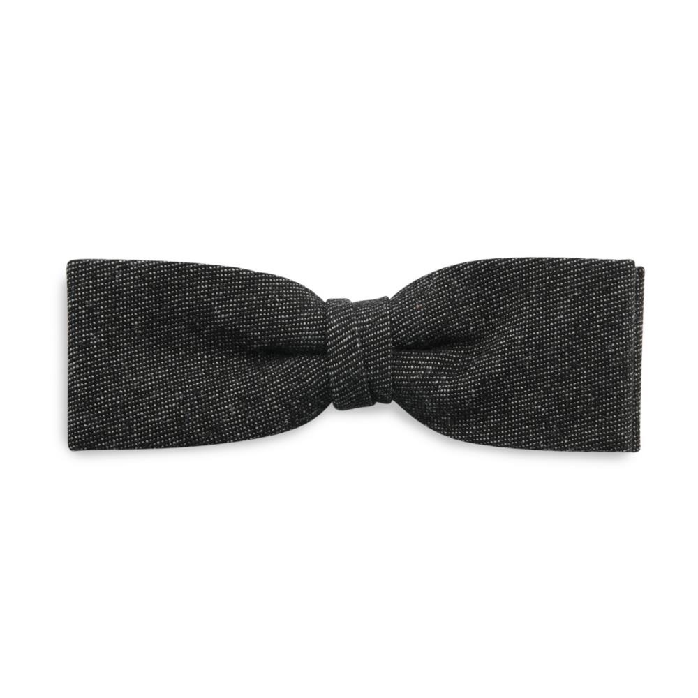 denim kids bow tie black - 1