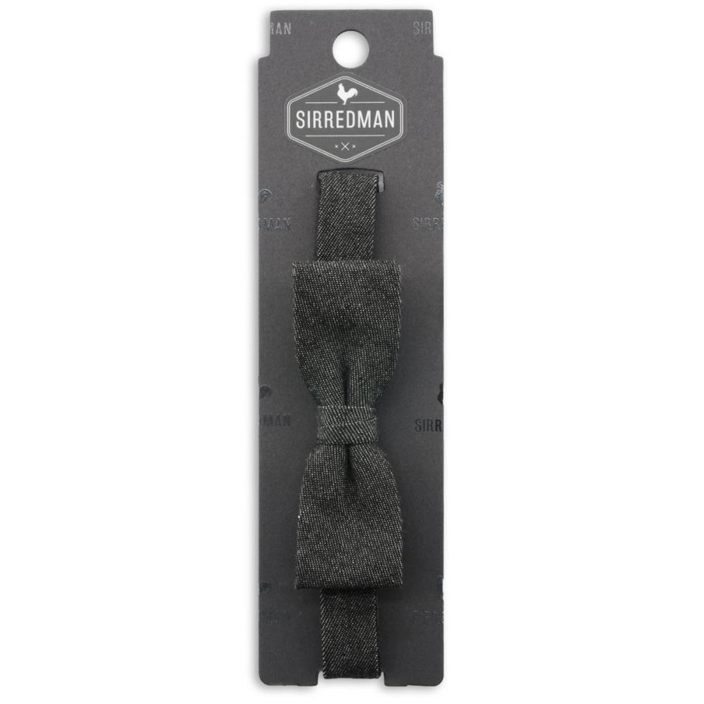 denim kids bow tie black - 2