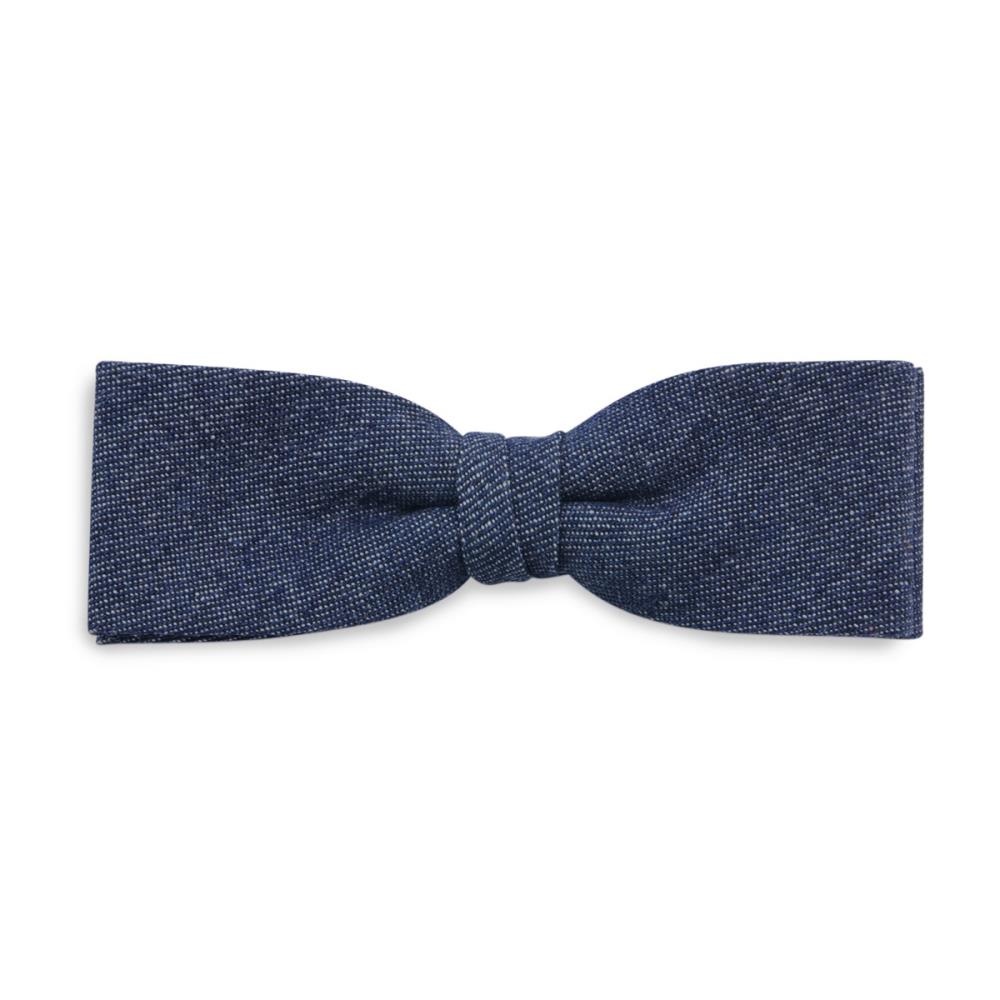 denim kids bow tie blue - 2