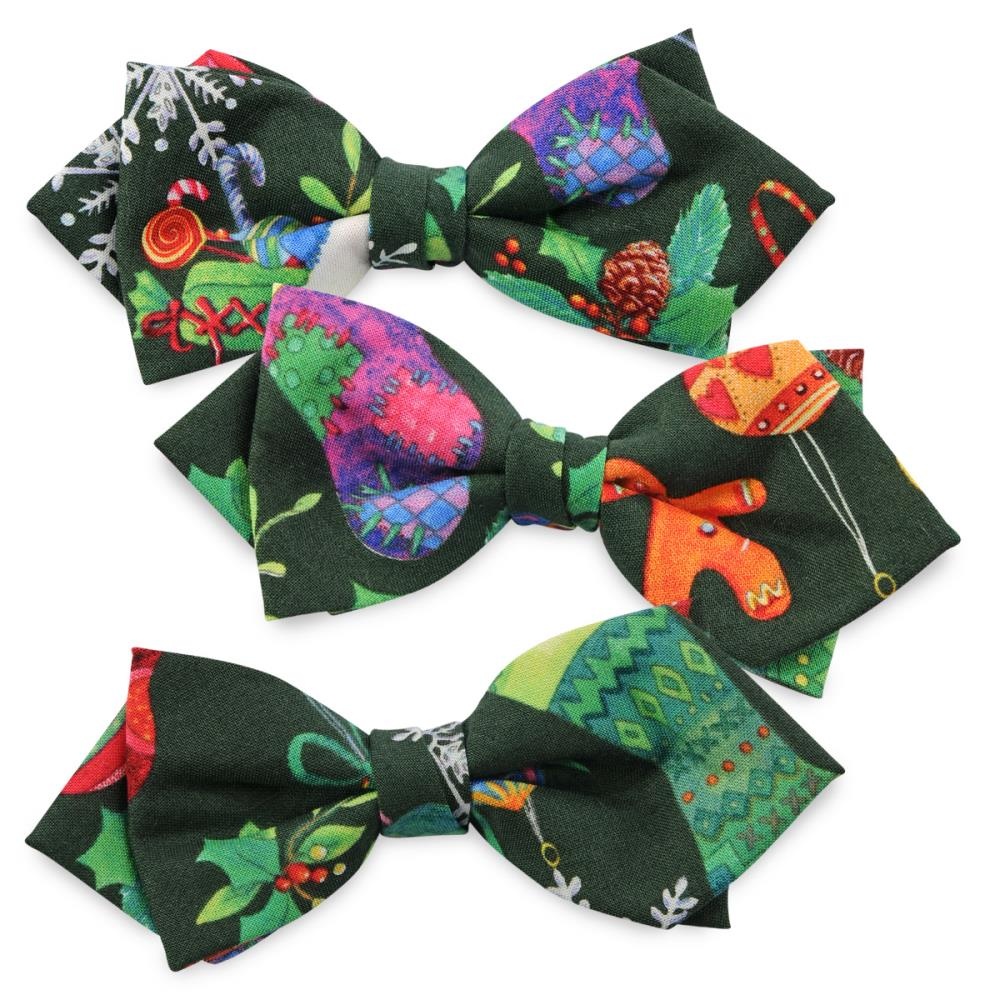 Diamond tip bow tie Happy Holidays - 1