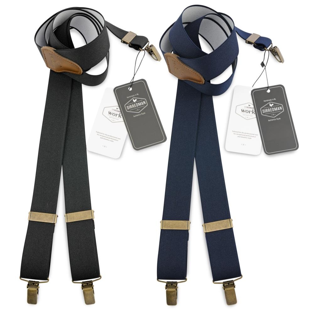 duo set of suspenders black - navy blue - 1