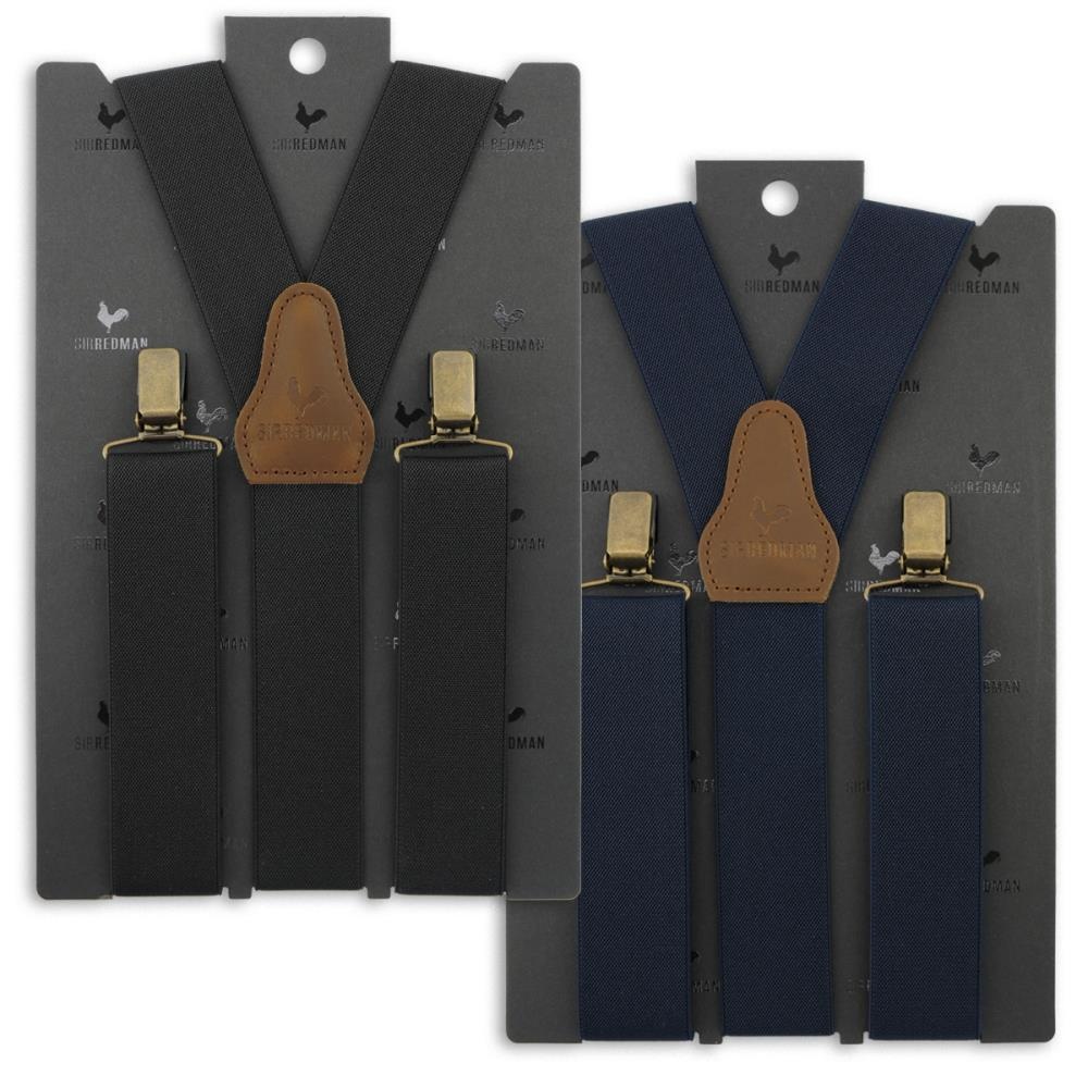duo set of suspenders black - navy blue - 2