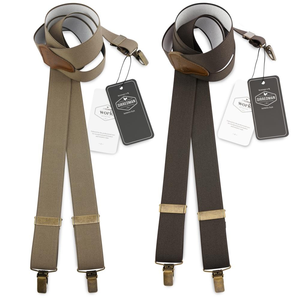 duo set of suspenders taupe-brown - 1