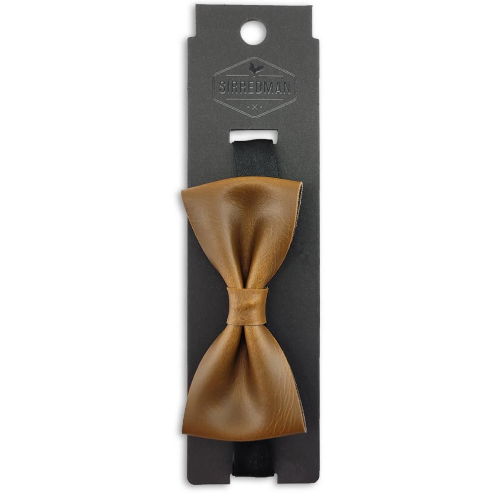 Fliege braun Leder - 3